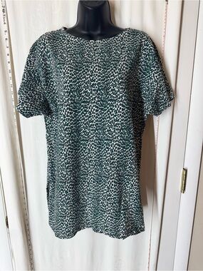 Vintage Women's Emanuelle Animal Print Top